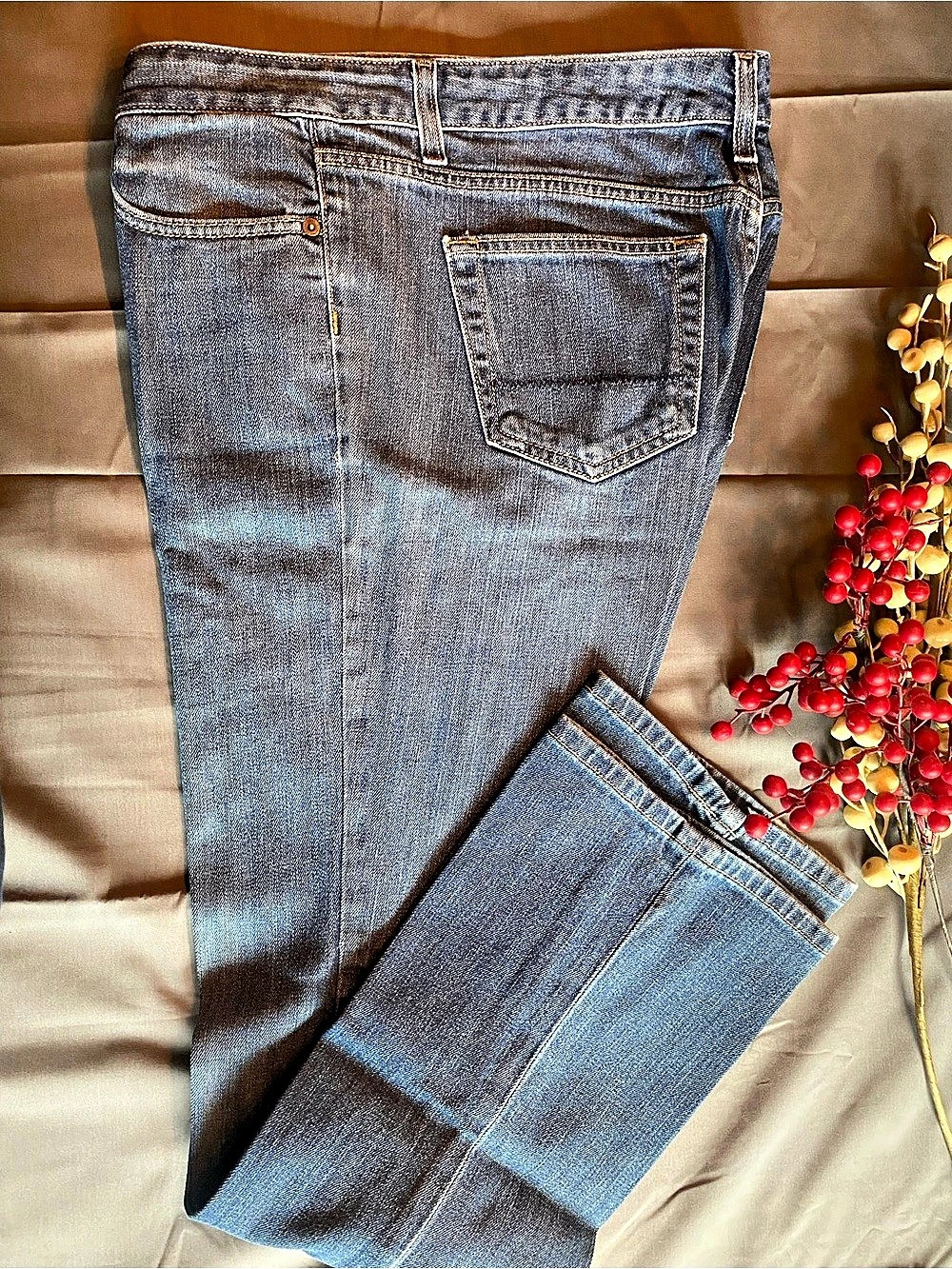 Women's Blue Straight Leg Jeans Like New